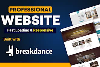 make a professional website with breakdance for wordpress