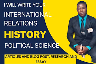 write international relations, history, news stories, articles and blogposts