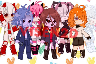 create a professional gacha club oc