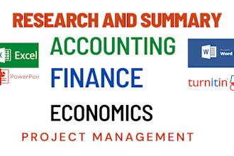 help you in accounting, finance, economics,  business and project management