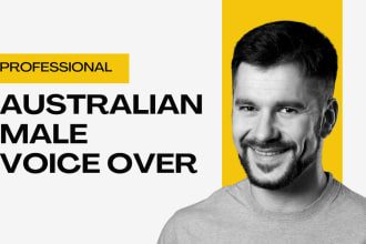 provide a warm clear australian male voice over