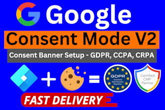 setup google consent mode v2, cookie consent banner setup, cookie consent v2 gtm