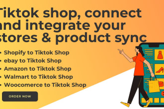setup tiktok shop, connect tiktok shop with shopify, ebay, etsy dropshipping