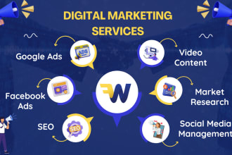 do digital marketing, social media handling and full SEO