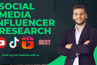find best influencers research instagram on instagram ,youtube, email leads b2b