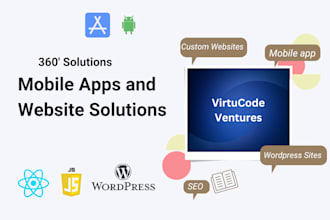 do custom website dev and ios native android app development