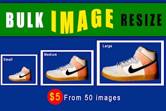 do bulk image resize, cropping and editing services