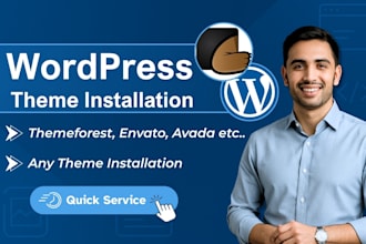 do themeforest wordpress theme installation or import demo