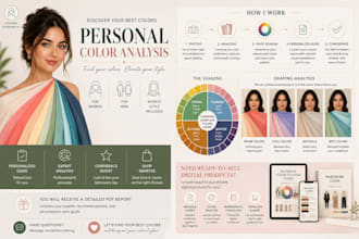 do your seasonal color analysis and create a personalized color palette