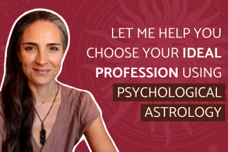 help you choose a fulfilling and successful profession, using astrology