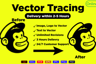 vector trace, vectorize, edit, fix or improve your logo
