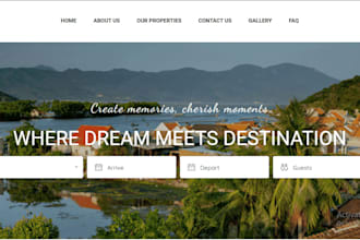 build a professional direct booking vacation rental website