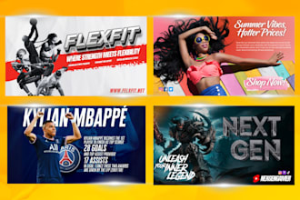 create custom social media banner for you