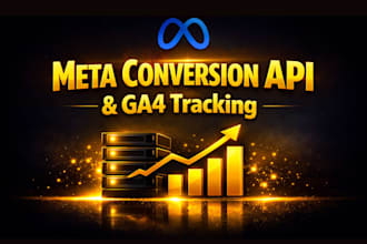 setup meta conversion API, ga4 ecommerce tracking and server side tracking