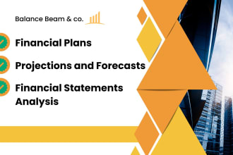 prepare financial projections, financial forecasting and financial plans