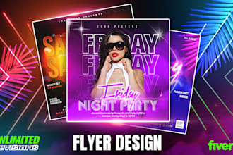 do an amazing club flyer design within 24 hrs