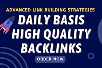 improve your website ranking by daily basis backlinks, link building service
