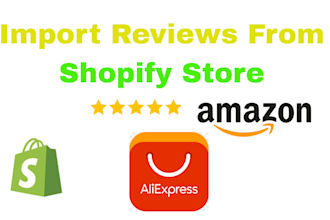 import add products reviews from aliexpress to shopify store