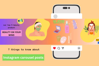 design creative lnstagram carousel post or social media post
