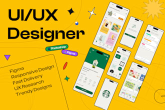 do UI UX design for mobile app in figma, website UI UX