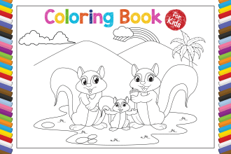 draw coloring book pages for children