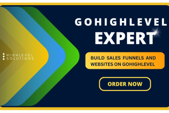 your gohighlevel expert for go high level sales funnel, landing page, website va