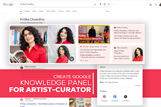 help to create a google knowledge panel or knowledge graph for top ranking