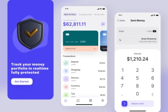 design and develop fintech app, payment app, wallet app, banking app