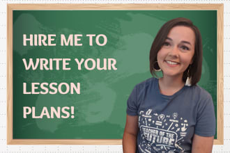 write high quality lesson plans