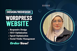 do wordpress design and manage social media accounts