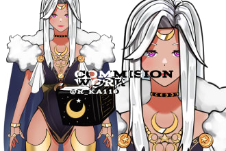 design live2d vtuber model, ready to rig live2d models
