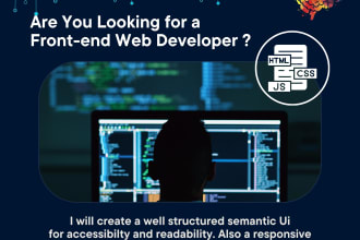develop webpages using HTML5, css3, and javascript