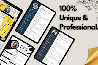 provide professional resume, cv, cover letter, and linkedin