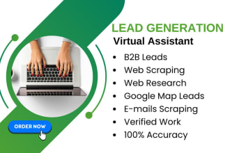 do web research, data entry, email scraping, data collection and web scraping