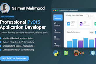 code dynamic desktop applications using pyqt5