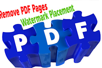 remove PDF pages or watermark placement
