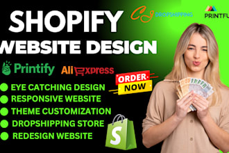 set up shopify store and set up shopify dropshipping store