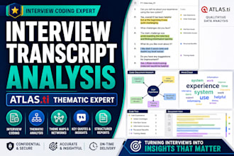 analyze interview transcripts and conduct thematic analysis using atlas ti