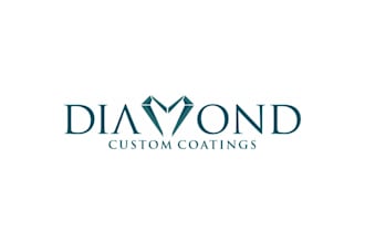 create a modern, diamond logo for your company