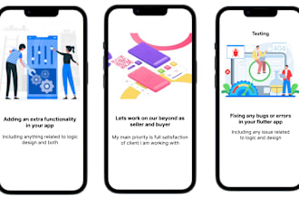 develop or fix bugs, errors, issues in flutter app