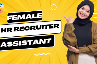be your female hr recruiter consulting assistant or human resource