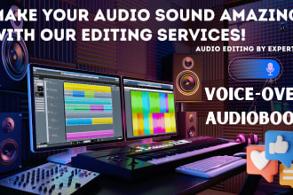 edit, clean, master your voiceover and audiobooks to sound great