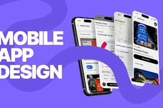 design a UX UI or android UI UX IOS for your mobile application in figma
