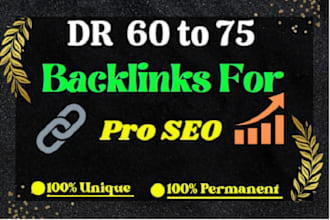 increase domain rating DR 60 and domain authoriy da 30