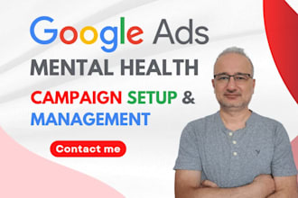 setup and manage google ads for mental health service