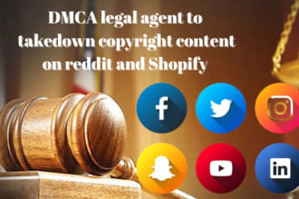 report leaked,copyright,defaming on facebook, shopify, reddit, tiktok