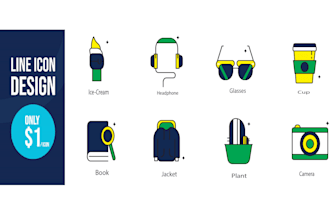 design colour icon set for your web or app in 24 hours