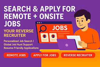 search and apply for remote jobs and onsite jobs and any job application