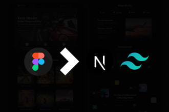 convert your xd figma psd to html tailwind css in nextjs