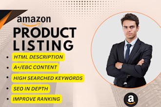 do SEO product listing for amazon USA,UK,germany